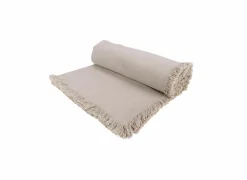 Tafelkleed Franjes 140x250cm- katoen - grijs