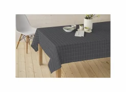 Tafelkleed Nap D'Eco Ø180cm - polyester & katoen - grijs