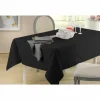 Tafelkleed 150x220cm - polyester & katoen- zwart