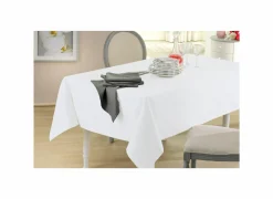 Tafelkleed 150x150cm - polyester & katoen - wit