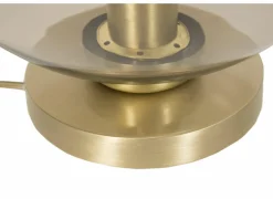 Tafellamp E27 H26cm - metaal/glas - goud