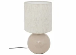 Tafellamp Gaia Ø15,2xH28cm E14 - stoneware - beige