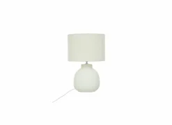 Tafellamp Lali E14 H43cm - dolomiet - wit