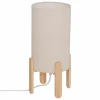 Tafellamp Rafa Ø18xH37cm - hevea & PVC - beige & naturel
