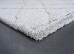 Tapijt Madagaskar 80x150cm - polyestervezel - lichtgrijs