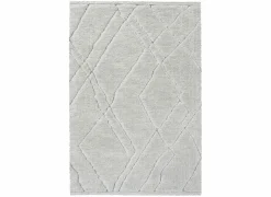 Tapijt Madagaskar 200x290cm - polyestervezel - lichtgrijs