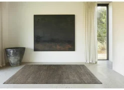 Tapijt Medusa 200x200cm - polyestervezel - grijs & bruin