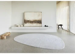 Tapijt Trevos 160x230cm - polyestervezel - beige & wit