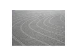 Tapijt Trevos 133x195cm - polyestervezel - beige & wit