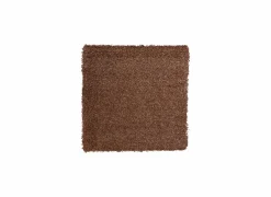 Tapijt Twister 160x160cm - polypropyleen - bruin & roest