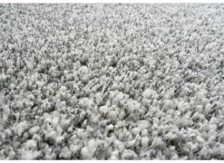 Tapijt Twister 120x170cm - polypropyleen - wit & zilver