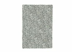 Tapijt Twister 80x230cm - polypropyleen - wit & zilver