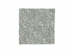 Tapijt Twister 160x160cm - polypropyleen - wit & zilver