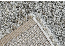 Tapijt Twister 200x250cm - polypropyleen - wit & zilver