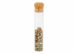 Thee infuser met kurkstop Ø2,9x14,6cm - glas/kurk - transparant
