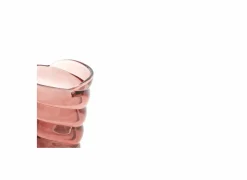 Theelichthouder Malea H12,5cm - glas - roze