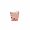 Theelichthouder Malea H9cm - glas - roze