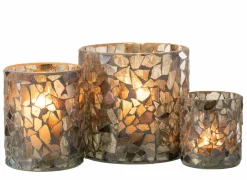 Theelichthouder Mozaïek  H9,5cm