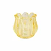 Theelichthouder Tulp H7cm geel