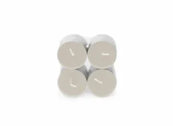 Theelichtjes MAXI Mindful Morning 10u grijs, 8 stuks