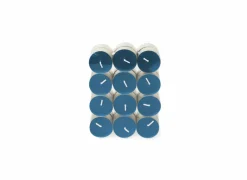 Theelichtjes Soft Sunrise 4,5u blauw, 24 stuks