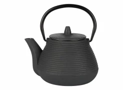 Theepot 1L - gietijzer - donkergrijs