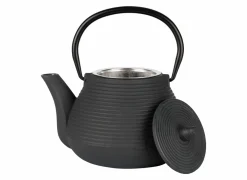 Theepot 1L - gietijzer - donkergrijs