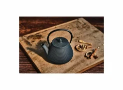 Theepot 1L - gietijzer - donkergrijs