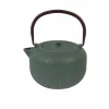 Theepot 1L - gietijzer - forest green