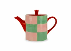 Theepot 0,85L - stoneware - multicolor