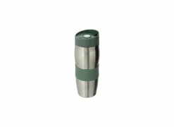 Thermosbeker 0,35L - metaal - groen & zilver