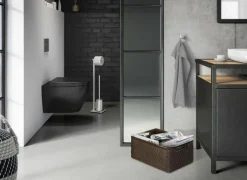 Toiletbutler Carvo zilver