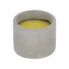 Tuinkaars Citronella Ø8xH6,3cm - stoneware - grijs & geel