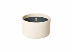 Tuinkaars in witte terracotta schaal H8,5cm - 11u wit