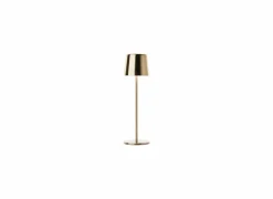 Tuinlamp Xaana Ø11xH37cm - metaal - brushed gold