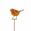 Tuinsteker Vogel H145cm - metaal - roest