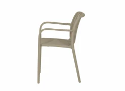 Tuinstoel Cute 46x58x81cm - kunststof - taupe