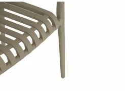 Tuinstoel Cute 46x58x81cm - kunststof - taupe