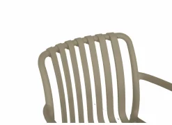 Tuinstoel Cute 46x58x81cm - kunststof - taupe