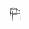 Tuinstoel Guava 60x56x79cm - aluminium - antraciet