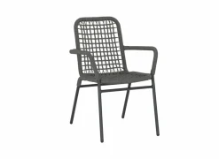 Tuinstoel Hopi 55x61x81cm - artificial rattan - antraciet