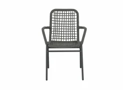 Tuinstoel Hopi 55x61x81cm - artificial rattan - antraciet