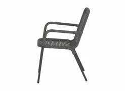 Tuinstoel Hopi 55x61x81cm - artificial rattan - antraciet