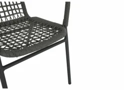 Tuinstoel Hopi 55x61x81cm - artificial rattan - antraciet