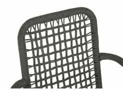 Tuinstoel Hopi 55x61x81cm - artificial rattan - antraciet