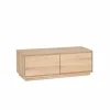 Tv-meubel Caviar 111cm- eik massief & decor - naturel