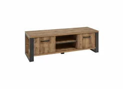 Tv-meubel 157cm - decor - bruin & zwart