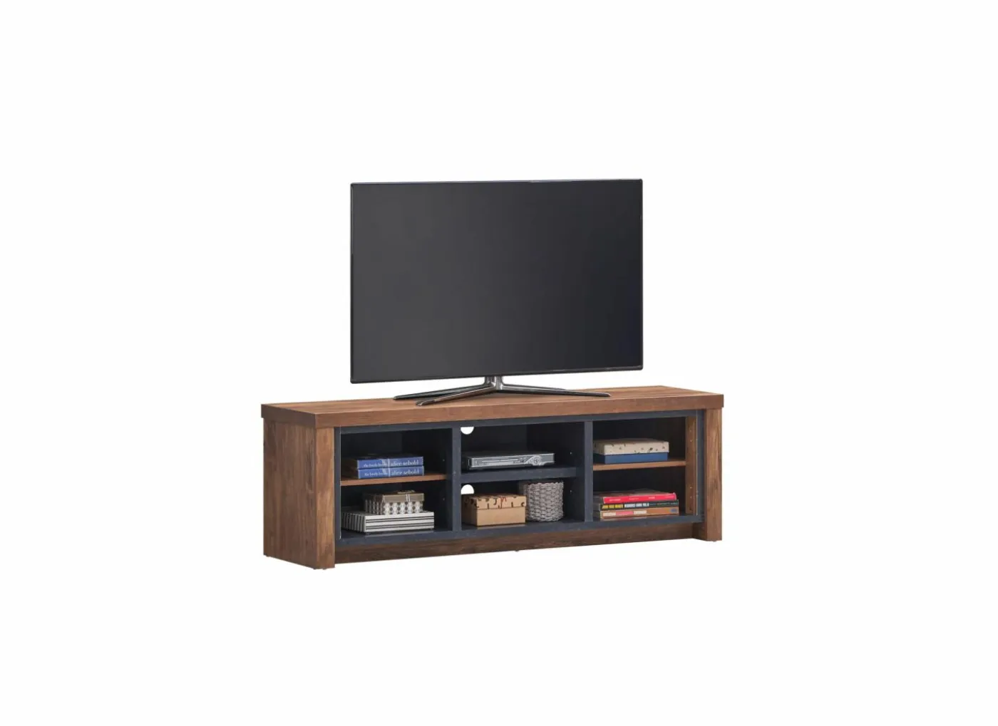 Tv-meubel Ensor 150cm - decor - acacia & black concrete