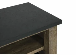 Tv-meubel Etienne 132cm - decor - industriële eik & zwart