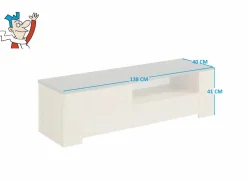 Tv-meubel Fumay 138cm - decor - eik & beton